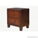 Furniture of America Parlin 2-Drawer Nightstand/Bedside Table Brown Cherry - B00BTB5IWE
