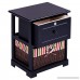 Giantex 2 Tiers Nightstand End Table Wood Home Furniture Sofa Side Bedside Storage Organizer W/Basket Lockable Drawer (1 Black) - B078XTDD45