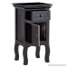 Giantex Night Stand Wood Home Bedrooms w/Storage Drawer and Cabinet End Accent Table (1 Black) - B076ZG8J2Q