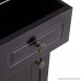 Giantex Night Stand Wood Home Bedrooms w/Storage Drawer and Cabinet End Accent Table (1 Black) - B076ZG8J2Q