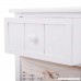 Giantex White Wood Night Stand w/Storage Drawer 2 Baskets and Open Shelf for Bedroom Bedside End Tableedroom Wood W/2 Basket (1) - B01N1QOSDA