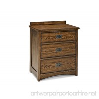 Imagio Home OP-BR-5803-MIS-C 3-Drawer Oakhurst Nightstand in Mission Finish - B00HWRIX9Y