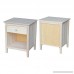 International Concepts Nightstand with 1 Drawer Unfinished - B00PIR72ZQ