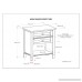 Simpli Home AXWSH-BS-HB Warm Shaker Solid Wood Bedside Table Honey Brown - B07DD76NRQ