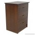 Sinai Furniture 740400350065 0 0 Nightstand with 3 Drawers Standard Noce Coast - B078GV44TZ