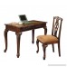 ACME 09650 2-Piece Aristocrat Writing Desk and Chair Dark Brown Cherry Finish - B005G4US7K