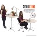 Adjustable Height Multifunctional Round Table - Perfect use for Cocktail Table Sit to Stand Desk Side Table - and More! Large Surface - B077ZBRG4J
