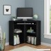 Ameriwood Home Altra Furniture Caleb Corner Desk Black Ebony Ash - B00OGKZ1F4
