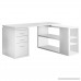 Monarch Specialties Hollow-Core Left or Right Facing Corner Desk White - B008VD05WG