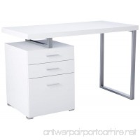 Monarch Specialties Hollow-Core Left or Right Facing Desk  48-Inch Length  White - B008VCZFK4