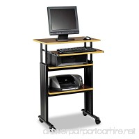 Safco Products 1929CY Muv 35-49 H Stand-Up Desk Adjustable Height Computer Workstation with Keyboard Shelf Cherry - B001MS70Z2