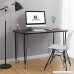 SONGMICS Computer desk Study Table Mobile Dining Table Easy Assmblely for Home and Office Cappuccino ULWD15CB - B079294X6Y