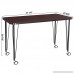 SONGMICS Computer desk Study Table Mobile Dining Table Easy Assmblely for Home and Office Cappuccino ULWD15CB - B079294X6Y