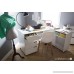 South Shore Crea Sewing Craft Table on Wheels Pure White - B00PUG4ZJ6