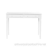 Southern Enterprises 2 Drawer Writing Desk 42 Wide Crisp White Finish - B00275EWNM