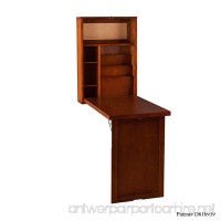 Southern Enterprises Fold-Out Convertible Desk 22 Wide Walnut Finish - B003AKZG3I