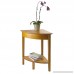 Winsome Wood Corner Desk with Shelf Honey - B000NPSN88
