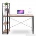 WOLTU Business Desk Top Computer Gaming Station Computer Desk for Home Use with 4 Tier BookShelves - B075MC6CM9