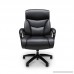 Essentials Big and Tall Leather Executive Chair - High-Back Computer/Office Chair Black (ESS-6040-BLK) - B06XR917TB