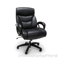 Essentials Big and Tall Leather Executive Chair - High-Back Computer/Office Chair  Black (ESS-6040-BLK) - B06XR917TB