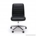 Essentials Leather Mid-Back Office Chair - Armless Leather Computer Chair Black (ESS-2080-BLK) - B0716S2TFP