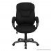 Flash Furniture High Back Black Microfiber Contemporary Executive Swivel Chair with Arms - B003UYSM80