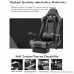 Gaming Chair High Back Ergonomic Racing Chair with Footrest Adjustable Height Swivel Office Chair with Headrest Lumbar Support (BLACK/GREY 1) - B07CYXGCQ4