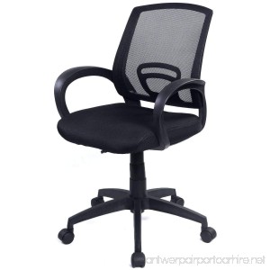 Goplus Computer Office Chair Ergonomic Mesh Desk Task Midback Swivel Chair Black - B0157LPND0