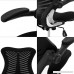 Homevol Ergonomic Swivel Drafting Chair Height Adjustable Breathable Mesh Back with Steel Footring Flip-up Padded Armrest Wheel Fabric Lumbar Support Seat - B076J9RJ2G