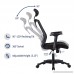 LONGEM Ergonomic Office Chair High Back Mesh Computer Desk Chair with Adjustable Headrest and Armrests Bulit-in Lumbar Support Executive Task Chair Black - B07C2XH6W5