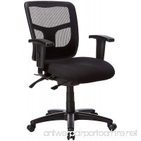 Lorell  Managerial Mid-Back Chair 25-1/4"x23-1/2"x35"-41-3/10" BK - B007UXB2P2
