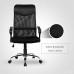 Mecor High Back Office Chair with Ergonomic PU Headrest and Armrests Breathable Mesh Desk Chair Height Adjustable 360 Degree Executive Swivel Chairs with Wheel Casters Black - B07DFK5NP3