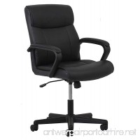OFM Essentials Leather Executive Office/Computer Chair - Ergonomic Swivel Chair  Black (ESS-6010) - B01B4AOXKM