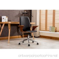 Porthos Home Lennon The Office Chair Comfortable Stylish with Armrests Height Adjustable Ergonomic Executive Office Chairs with Wheels Retro Style Modern Office Chair Size 24 x 27 x 40 - B01I0BMK58