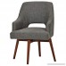 Rivet Mid-Century Open Back Swivel Chair 24 W Marble - B075Z8M22B
