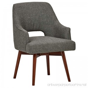 Rivet Mid-Century Open Back Swivel Chair 24 W Marble - B075Z8M22B
