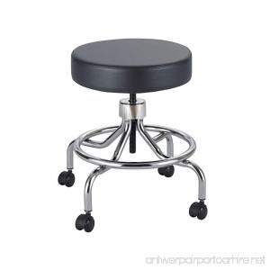 Safco Products 3432BL Lab Stool Low Base with Screw Lift Black - B0000DJEGN
