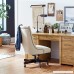 Stone & Beam Nailhead Swivel Office Chair with Wheels 28.4 W Fawn - B075ZHP9V7