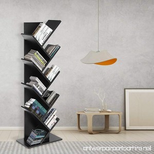 9 Shelf Tree Shaped Book Case Book Shelf Book Rack Display Storage Organizer Freestanding Bookshelves For CDs Movies & Books - B07D7LQQGQ