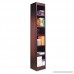 Alera ALEBCS67212MY Narrow Profile Bookcase Wood Veneer Six-Shelf 12w x 11-3/4d x 72h Mahogany - B003I85VQO