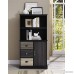 Altra Furniture Ameriwood Home Mercer Storage Bookcase with Multicolored Door and Drawer Fronts Black - B0113RVI90