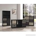 Altra Furniture Ameriwood Home Mercer Storage Bookcase with Multicolored Door and Drawer Fronts Black - B0113RVI90