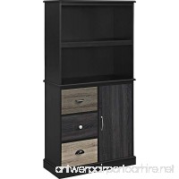 Altra Furniture Ameriwood Home Mercer Storage Bookcase with Multicolored Door and Drawer Fronts  Black - B0113RVI90