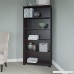 Bush Furniture Cabot 5 Shelf Bookcase in Espresso Oak - B00Q07SJ96
