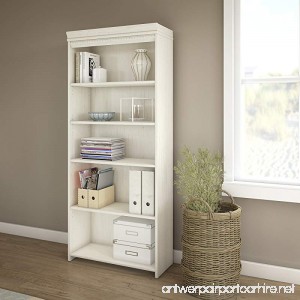 Bush Furniture Fairview 5 Shelf Bookcase in Antique White - B01MG7M02S