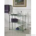 Convenience Concepts Designs2Go Go-Accsense 3-Shelf Glass Bookcase Clear Glass - B000W9TVEK