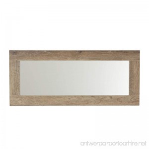 Household Essentials 8078-1 Ashwood Wall Mirror | Horizontal or Vertical | Gray-Brown - B074PHDPCW