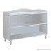 King's Brand Furniture - White Wood Children's 2-shelf Bookcase Display Cabinet - B0049PPWWS