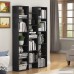 LTITTLE TREE 5-Shelf Modern Bookcase Organizer Storage Bookshelf for Home Office Living Room Bedroom Black Walnut - B07FYC5LPL