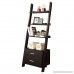 Monarch Specialties I 2542 Bookcase Ladder with 2-Storage Drawers Cappuccino 69 H - B00AQMA2BE
